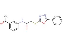 N-(3-acetylphenyl)-2-[(5-phenyl-1,3,4-oxadiazol-2-yl)thio]acetamide