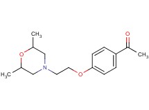 1-{4-[2-(2,6-dimethyl-4-morpholinyl)ethoxy]phenyl}ethanone hydrochloride