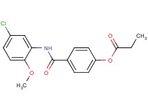 4-{[(5-chloro-2-methoxyphenyl)amino]carbonyl}phenyl propionate