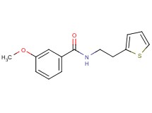 3-methoxy-N-[2-(2-thienyl)ethyl]benzamide