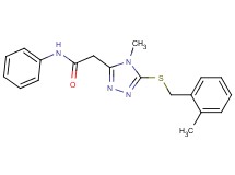 2-{4-methyl-5-[(2-methylbenzyl)thio]-4H-1,2,4-triazol-3-yl}-N-phenylacetamide
