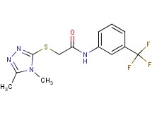 2-[(4,5-dimethyl-4H-1,2,4-triazol-3-yl)thio]-N-[3-(trifluoromethyl)phenyl]acetamide