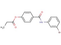 4-{[(3-bromophenyl)amino]carbonyl}phenyl propionate