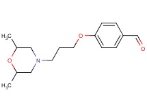 4-[3-(2,6-dimethylmorpholin-4-yl)propoxy]benzaldehyde hydrochloride
