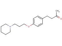 4-{4-[3-(1-piperidinyl)propoxy]phenyl}-2-butanone hydrochloride