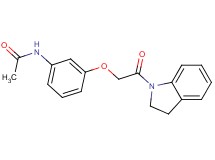 N-{3-[2-(2,3-dihydro-1H-indol-1-yl)-2-oxoethoxy]phenyl}acetamide