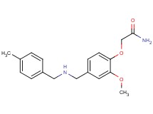 2-(2-methoxy-4-{[(4-methylbenzyl)amino]methyl}phenoxy)acetamide hydrochloride