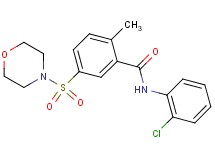 N-(2-chlorophenyl)-2-methyl-5-(4-morpholinylsulfonyl)benzamide