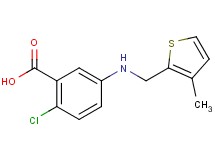 2-chloro-5-{[(3-methyl-2-thienyl)methyl]amino}benzoic acid
