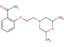 1-{2-[2-(2,6-dimethyl-4-morpholinyl)ethoxy]phenyl}ethanone hydrochloride