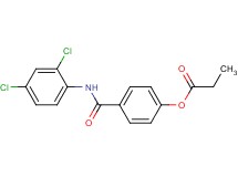 4-{[(2,4-dichlorophenyl)amino]carbonyl}phenyl propionate