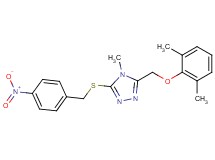 3-[(2,6-dimethylphenoxy)methyl]-4-methyl-5-[(4-nitrobenzyl)thio]-4H-1,2,4-triazole