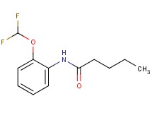 N-[2-(difluoromethoxy)phenyl]pentanamide