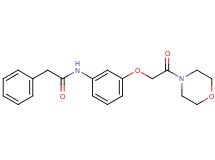 N-{3-[2-(4-morpholinyl)-2-oxoethoxy]phenyl}-2-phenylacetamide