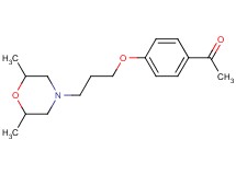 1-{4-[3-(2,6-dimethyl-4-morpholinyl)propoxy]phenyl}ethanone hydrochloride