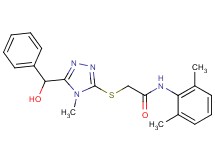 N-(2,6-dimethylphenyl)-2-({5-[hydroxy(phenyl)methyl]-4-methyl-4H-1,2,4-triazol-3-yl}thio)acetamide