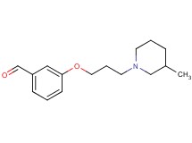3-[3-(3-methyl-1-piperidinyl)propoxy]benzaldehyde hydrochloride