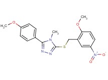 3-[(2-methoxy-5-nitrobenzyl)thio]-5-(4-methoxyphenyl)-4-methyl-4H-1,2,4-triazole
