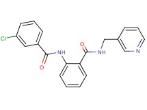 2-[(3-chlorobenzoyl)amino]-N-(3-pyridinylmethyl)benzamide