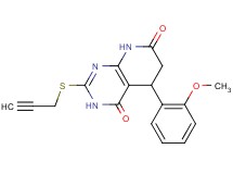 5-(2-methoxyphenyl)-2-(2-propyn-1-ylthio)-5,8-dihydropyrido[2,3-d]pyrimidine-4,7(3H,6H)-dione