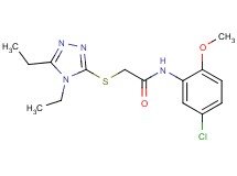 N-(5-chloro-2-methoxyphenyl)-2-[(4,5-diethyl-4H-1,2,4-triazol-3-yl)thio]acetamide