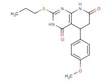 5-(4-methoxyphenyl)-2-(propylthio)-5,8-dihydropyrido[2,3-d]pyrimidine-4,7(3H,6H)-dione