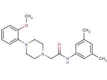 N-(3,5-dimethylphenyl)-2-[4-(2-methoxyphenyl)-1-piperazinyl]acetamide
