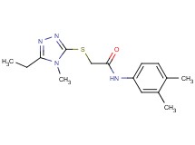 N-(3,4-dimethylphenyl)-2-[(5-ethyl-4-methyl-4H-1,2,4-triazol-3-yl)thio]acetamide