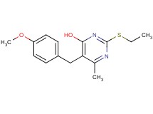 2-(ethylthio)-5-(4-methoxybenzyl)-6-methyl-4-pyrimidinol