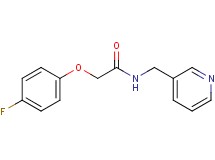 2-(4-fluorophenoxy)-N-(3-pyridinylmethyl)acetamide