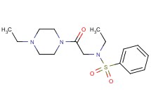 N-ethyl-N-[2-(4-ethyl-1-piperazinyl)-2-oxoethyl]benzenesulfonamide