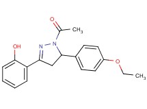 2-[1-acetyl-5-(4-ethoxyphenyl)-4,5-dihydro-1H-pyrazol-3-yl]phenol
