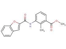 methyl 3-[(1-benzofuran-2-ylcarbonyl)amino]-2-methylbenzoate