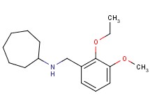 N-(2-ethoxy-3-methoxybenzyl)cycloheptanamine hydrochloride
