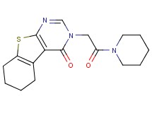 3-[2-oxo-2-(1-piperidinyl)ethyl]-5,6,7,8-tetrahydro[1]benzothieno[2,3-d]pyrimidin-4(3H)-one