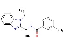 N-[1-(1-ethyl-1H-benzimidazol-2-yl)ethyl]-3-methylbenzamide