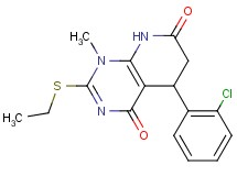 5-(2-chlorophenyl)-2-(ethylthio)-1-methyl-5,8-dihydropyrido[2,3-d]pyrimidine-4,7(1H,6H)-dione