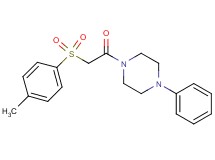 1-{[(4-methylphenyl)sulfonyl]acetyl}-4-phenylpiperazine