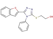 2-{[5-(1-benzofuran-2-yl)-4-phenyl-4H-1,2,4-triazol-3-yl]thio}ethanol