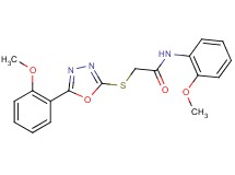N-(2-methoxyphenyl)-2-{[5-(2-methoxyphenyl)-1,3,4-oxadiazol-2-yl]thio}acetamide