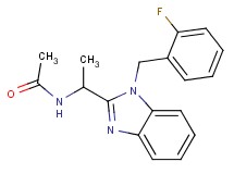 N-{1-[1-(2-fluorobenzyl)-1H-benzimidazol-2-yl]ethyl}acetamide