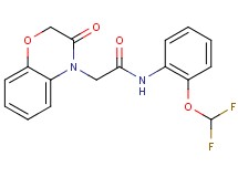 N-[2-(difluoromethoxy)phenyl]-2-(3-oxo-2,3-dihydro-4H-1,4-benzoxazin-4-yl)acetamide
