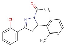 2-[1-acetyl-5-(2-methylphenyl)-4,5-dihydro-1H-pyrazol-3-yl]phenol