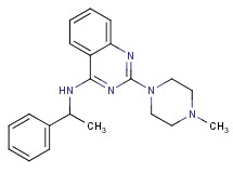 2-(4-methyl-1-piperazinyl)-N-(1-phenylethyl)-4-quinazolinamine hydrochloride
