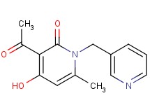 3-acetyl-4-hydroxy-6-methyl-1-(3-pyridinylmethyl)-2(1H)-pyridinone