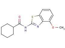 N-(4-methoxy-1,3-benzothiazol-2-yl)cyclohexanecarboxamide