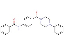 N-{4-[(4-phenyl-1-piperazinyl)carbonyl]phenyl}benzamide