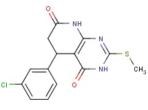 5-(3-chlorophenyl)-2-(methylthio)-5,8-dihydropyrido[2,3-d]pyrimidine-4,7(3H,6H)-dione
