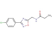 N-{[3-(4-chlorophenyl)-1,2,4-oxadiazol-5-yl]methyl}propanamide