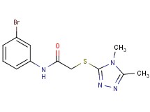 N-(3-bromophenyl)-2-[(4,5-dimethyl-4H-1,2,4-triazol-3-yl)thio]acetamide